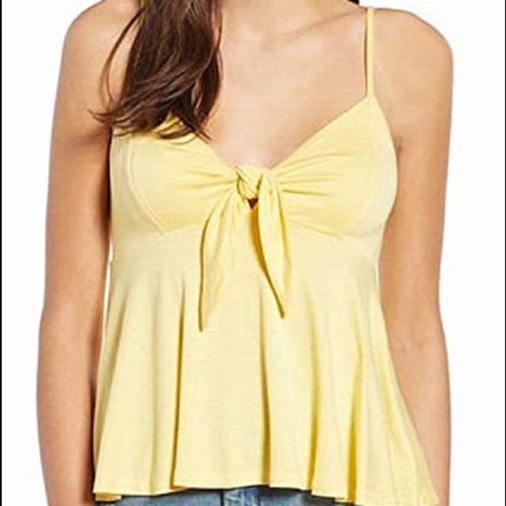 Hiatus yellow tie front tank